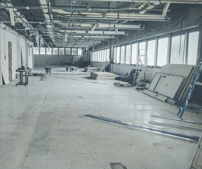 Chantier d'un bâtiment