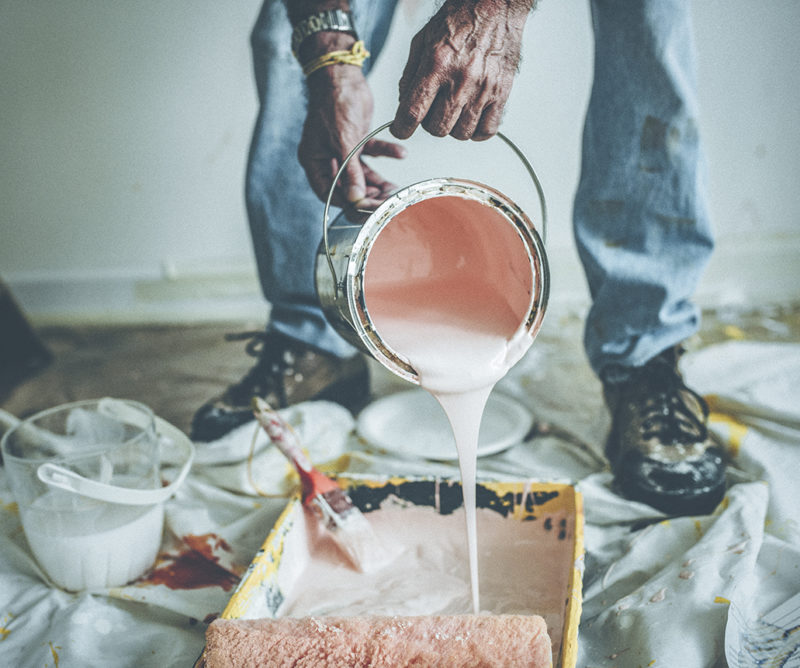 Préparatif du peintre